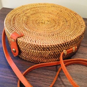 BohoBags Rattan Circle Purse
